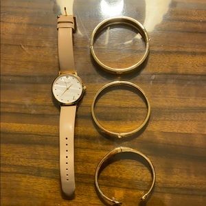 Kate spade watch & 3 bracelets